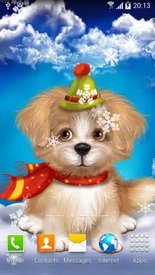 Cute Puppy Live Wallpaper android App screenshot 2