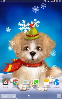 Cute Puppy Live Wallpaper android App screenshot 4